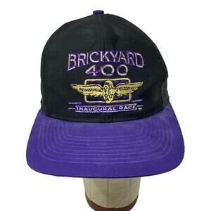 Vintage 1994 NASCAR Brickyard 400 Inaugural Race Snapback Hat Cap Embroidered